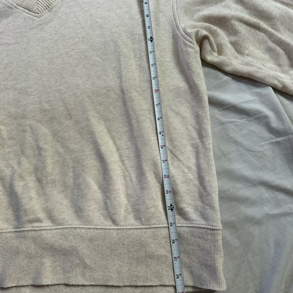 Aerie Soft Cream V-Neck Pullover - Picture 8 of 9